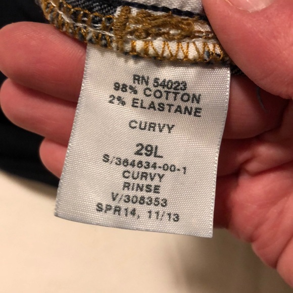 Gap1969 Dark Wash Curvy Jeans 29L - Picture 7 of 7